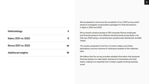 Financial Advisory Salary Survey, Iberia 2023 - Page 3