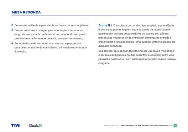 Women in M&A Brazil report 2024 - Page 12
