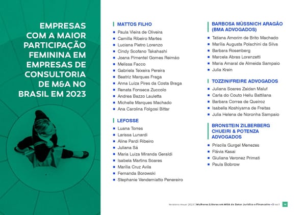 Women in M&A Brazil report 2024 - Page 14