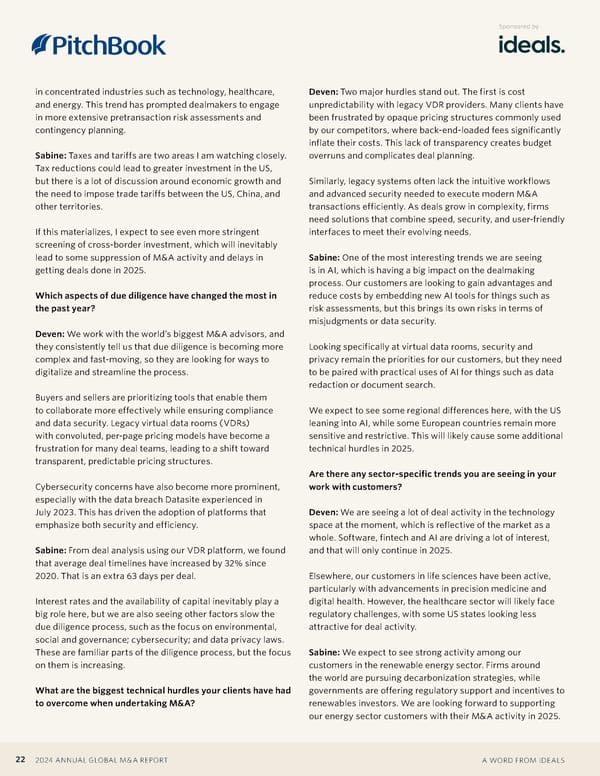 Where next for deals and due diligence in 2025? - Page 2